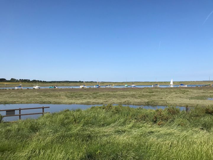 photo of boats near Blakeney, North Norfolk